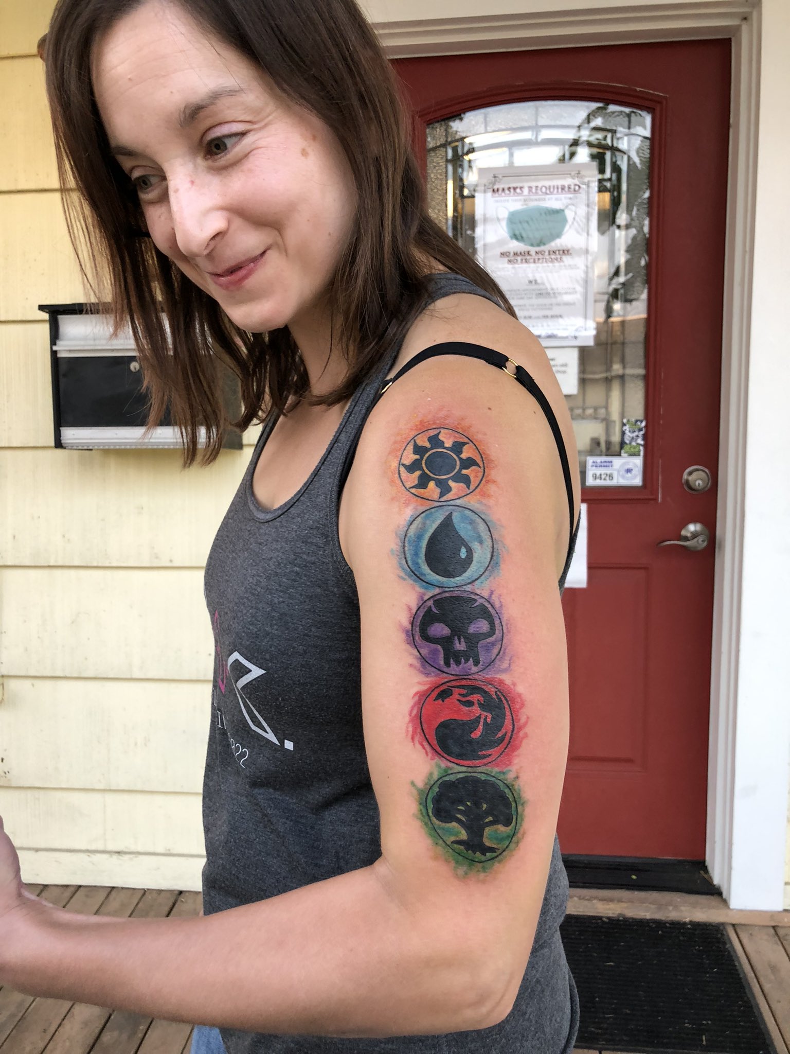 Electric Scribble Tattoo Studio  Some Magic The Gathering symbols done  today by Martin   Facebook