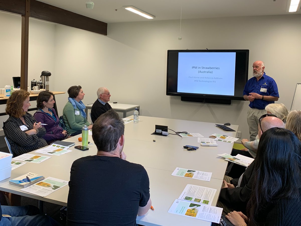It was a busy week last week hosting <a href="/plantandfood/">Plant & Food Research</a> workshops for #strawberry growers and scouts across NZ to offer hands on experience identifying pests and beneficials. Australian #IPM expert Dr Paul Horne held discussions on improving #pestmanagement via IPM implementation.