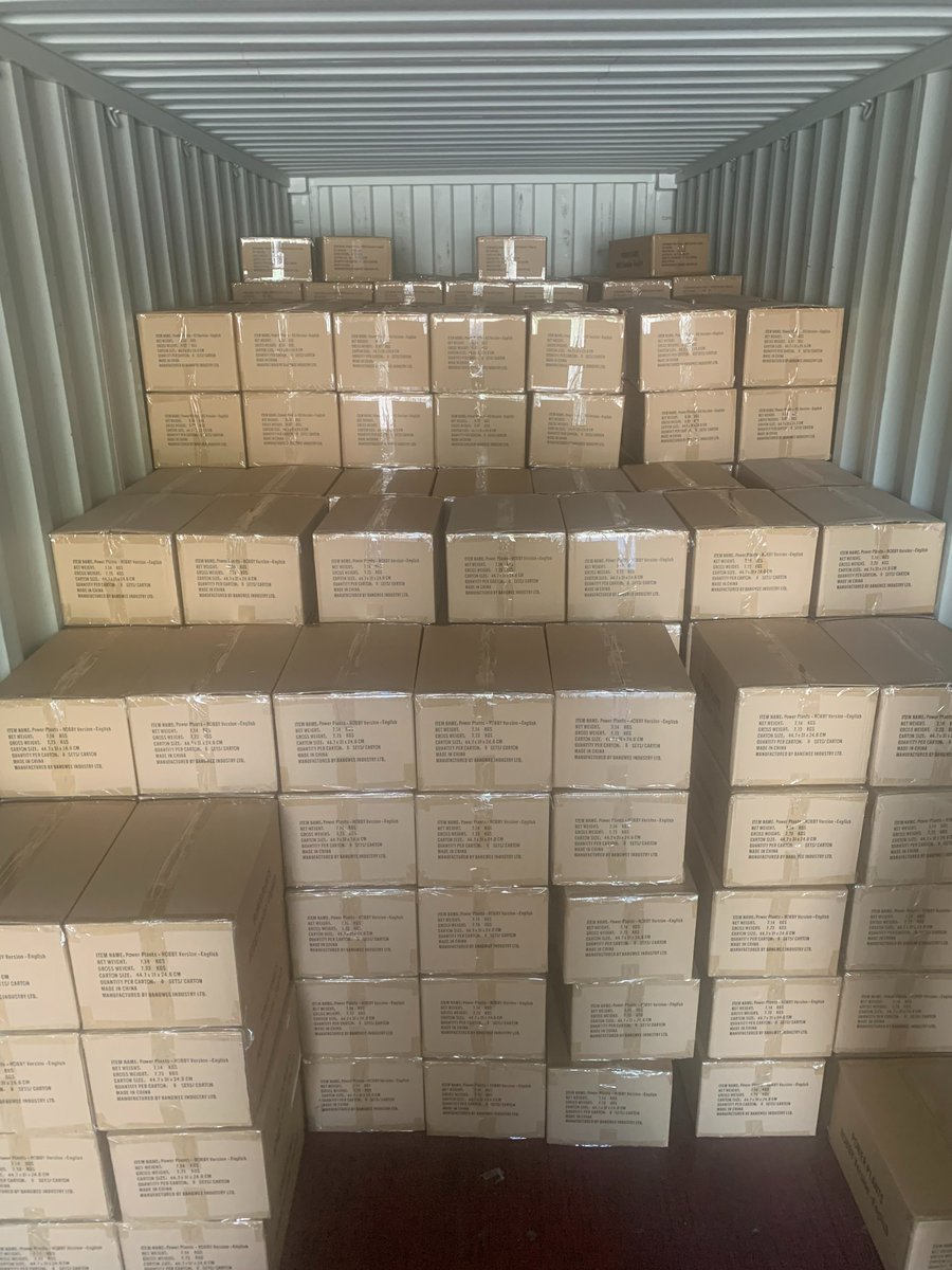BangWeeGames's tweet photo. A crowd of Power Plants have left our factory, hoefully you can enjoy this great game soon. #PowerPlants #BoardGameMaufacturer @BangWeeGames  @kidstablebg https://t.co/Wo1Vf4Uvtj