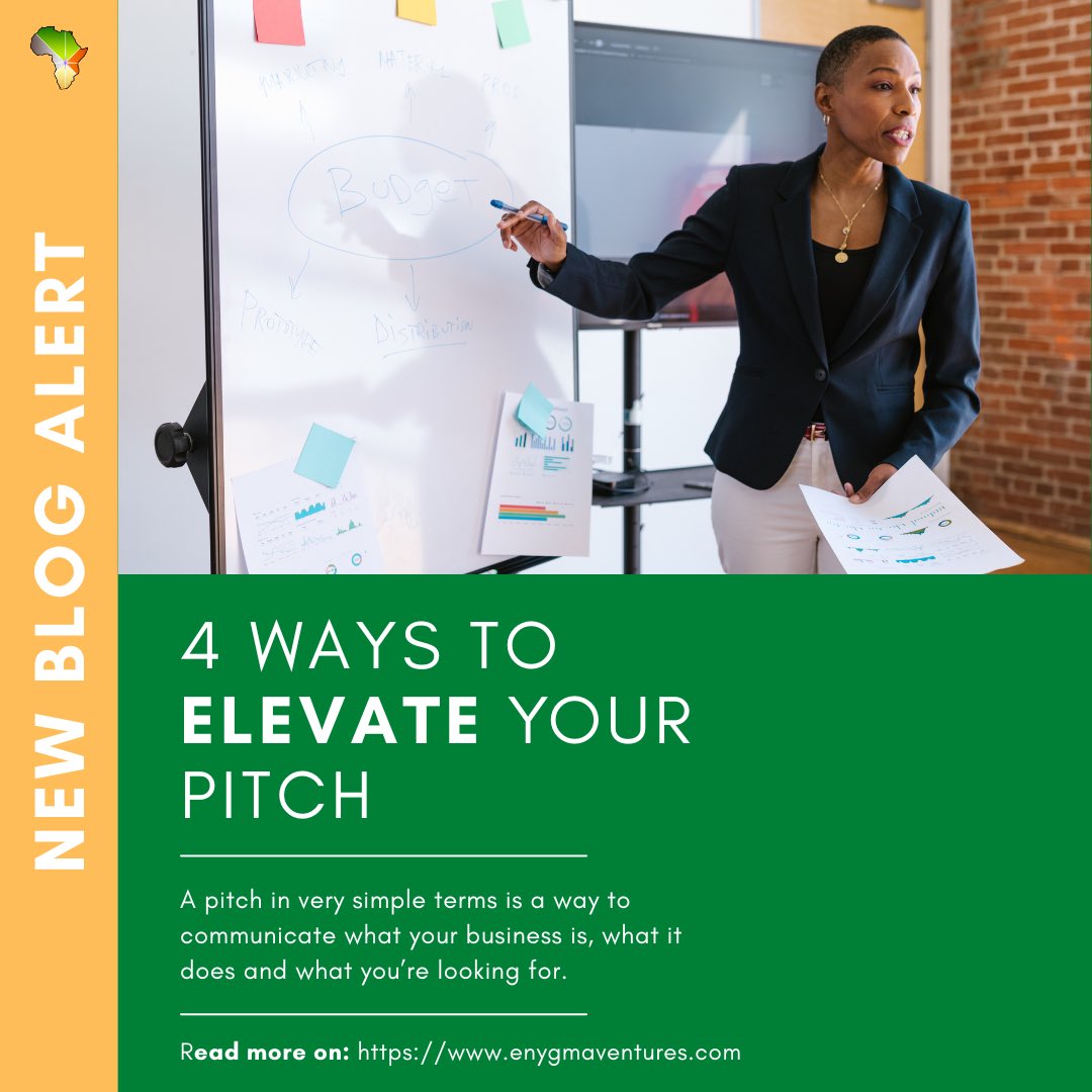 Africa Trust Group (@afritrustgroup) on Twitter photo NEW BLOG ALERT!
Want to learn how to ELEVATE your pitch?
Sarah Duden from <a href="/EnygmaVentures/">Enygma Ventures</a> sums it up quite succinctly
Read more here: enygmaventures.com/news/ra6xlef55… NEW BLOG ALERT!
Want to learn how to ELEVATE your pitch?
Sarah Duden from <a href="/EnygmaVentures/">Enygma Ventures</a> sums it up quite succinctly
Read more here: enygmaventures.com/news/ra6xlef55…
