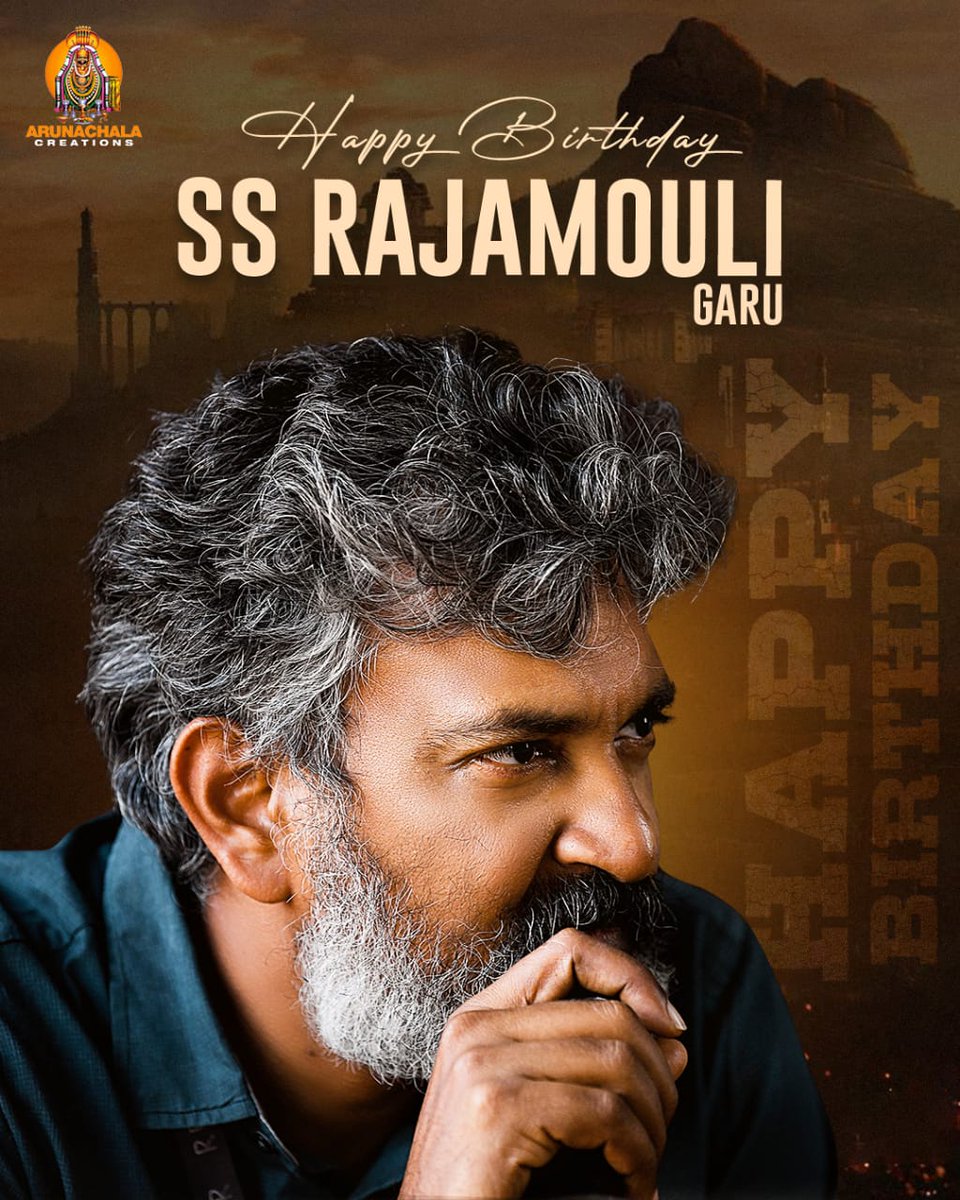 Birthday Wishes to Visionary Director @ssrajamouli Garu. All the Best for your future projects. #HappyBirthdaySSRajamouli #HBDSSRajamouli