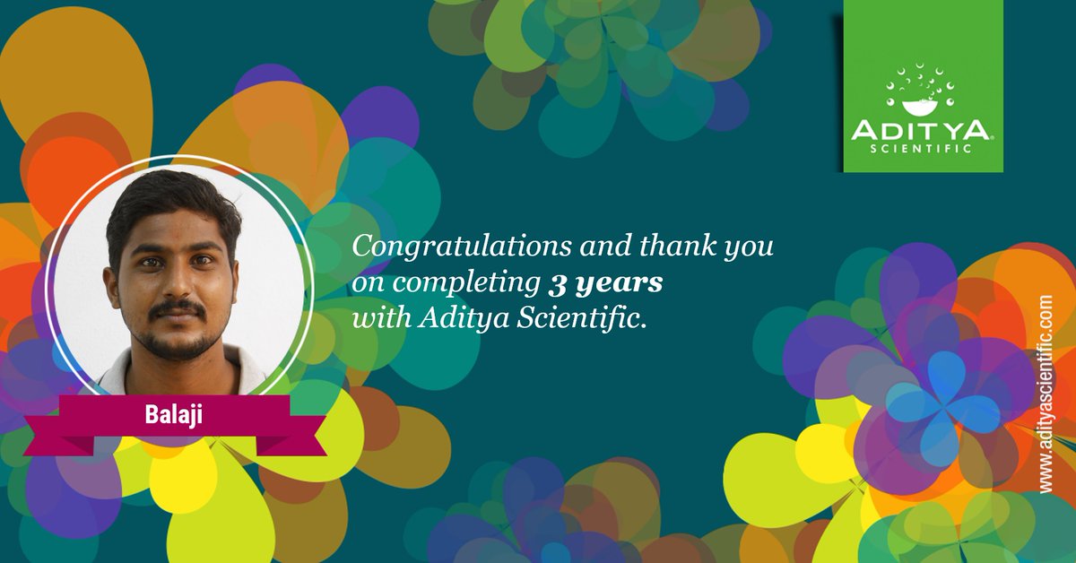 AdityaScientif1's tweet photo. Congratulations on your work anniversary! Wishing you the best for continued success!
#workanniversary #happyemployee #adityascientific #rotavapor #rotaryevaporator #rotavap https://t.co/C2H9VDJ8EO https://t.co/sDTh2zJYQM