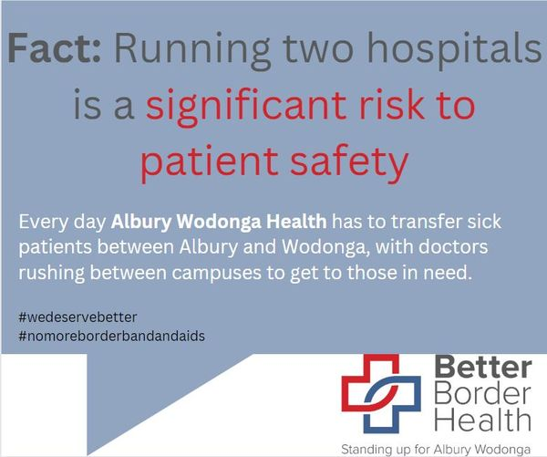 chelleCowan1's tweet photo. Please - @DanielAndrewsMP  and @Dom_Perrottet - work together with health depts and our community to make this happen! @BBorderhealth @border_medical 
#nomoreborderbandaids
@MaryAnneThomas 
@bronnietaylor 
@BradHazzard https://t.co/uLECJYlDuh