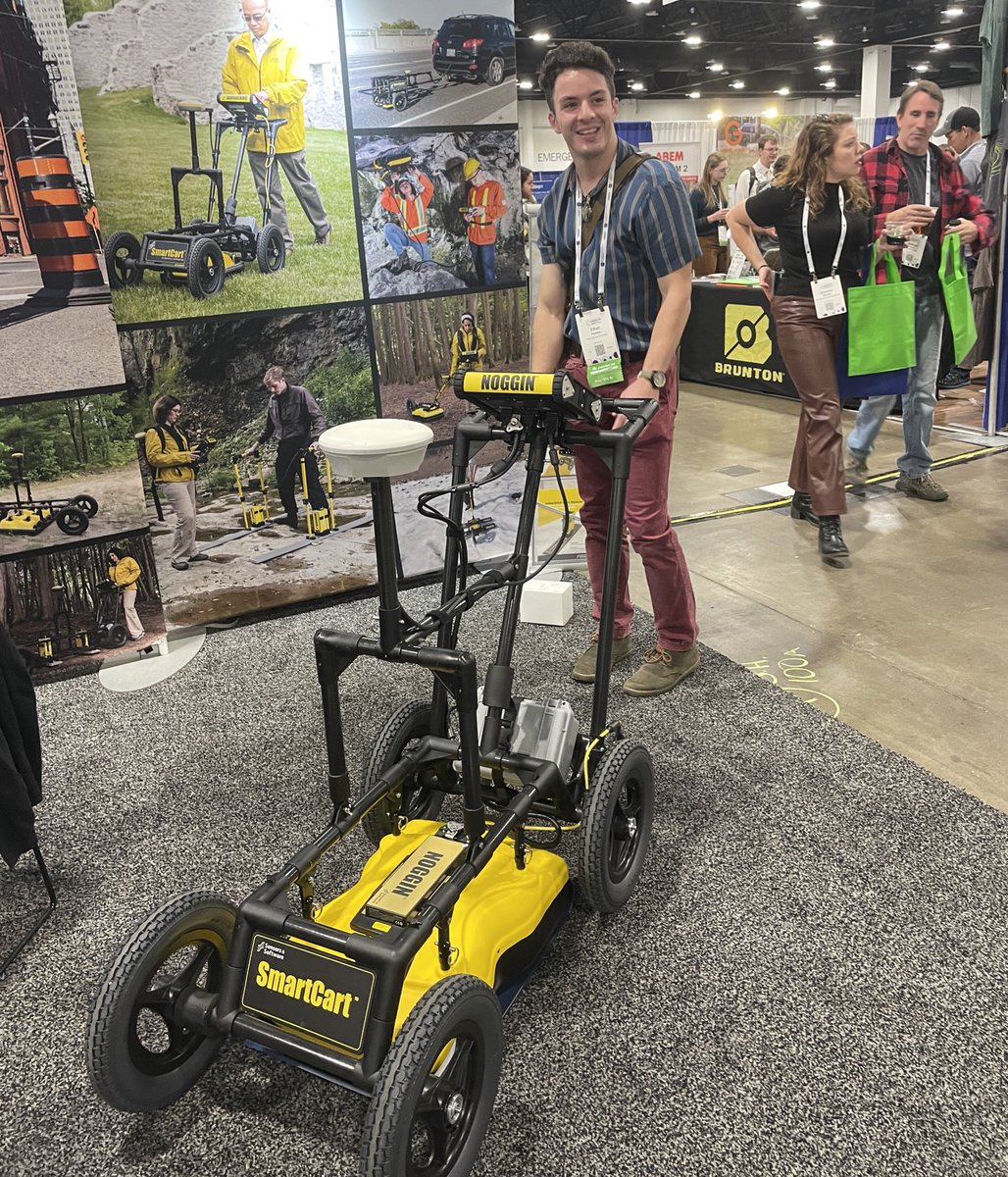 rockman_ethan's tweet photo. If @SensorsSoftware ever need a model, lmk #GSA2022 #SensoftGPR https://t.co/mtoQJBcm4i