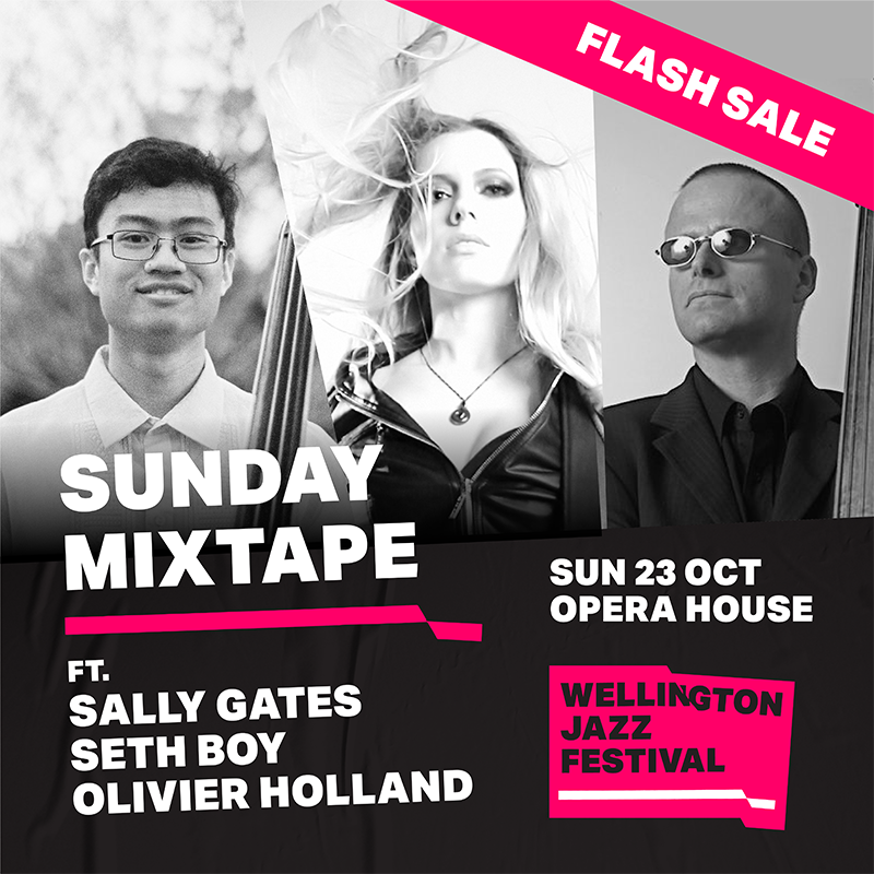 If you haven't heard already, but there's a wee flash sale on for #WellJazzFest 'Sunday Mixtape' show - $24 for 24hrs. Offer ends 10am, 11 Oct. 

Book here: jazzfestival.nz/sundaymixtape