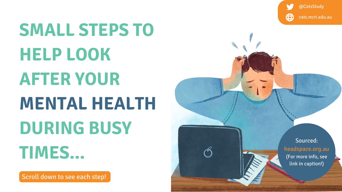 CatsStudy's tweet photo. Today on #WorldMentalHealthDay and as we head towards the end of the year, CATS encourages you to take steps to look after your mental health. Check out some suggestions below and head to https://t.co/Y8UtkHE4fM for more info! https://t.co/UWfbAVLB1y