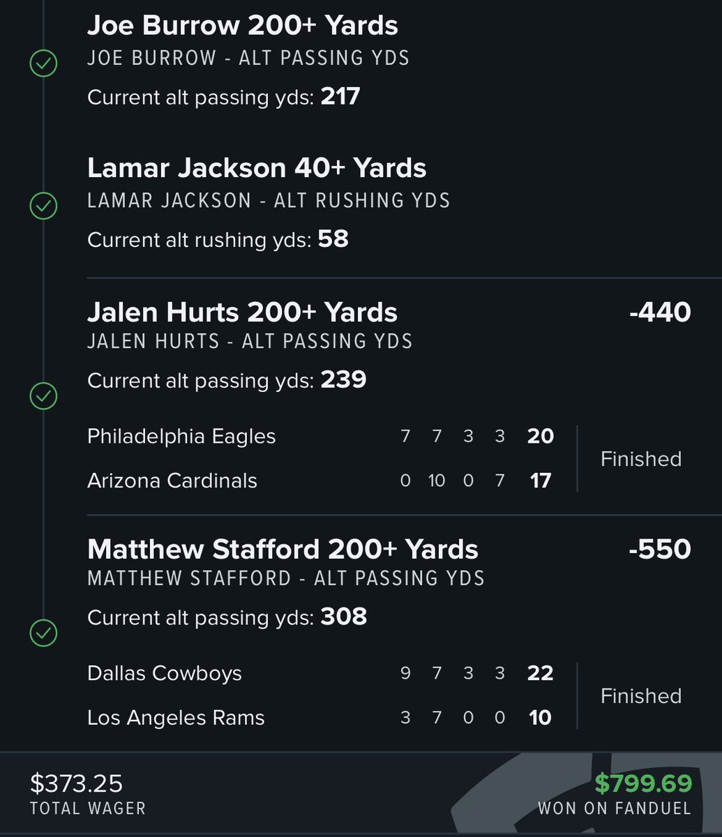 Cash_and_Cover's tweet image. Absolutely dominating SUNDAY FUNDAY 💰💰💰🚀🚀🚀 #GamblingTwitter #FanDuel @FDSportsbook @ActionNetworkHQ