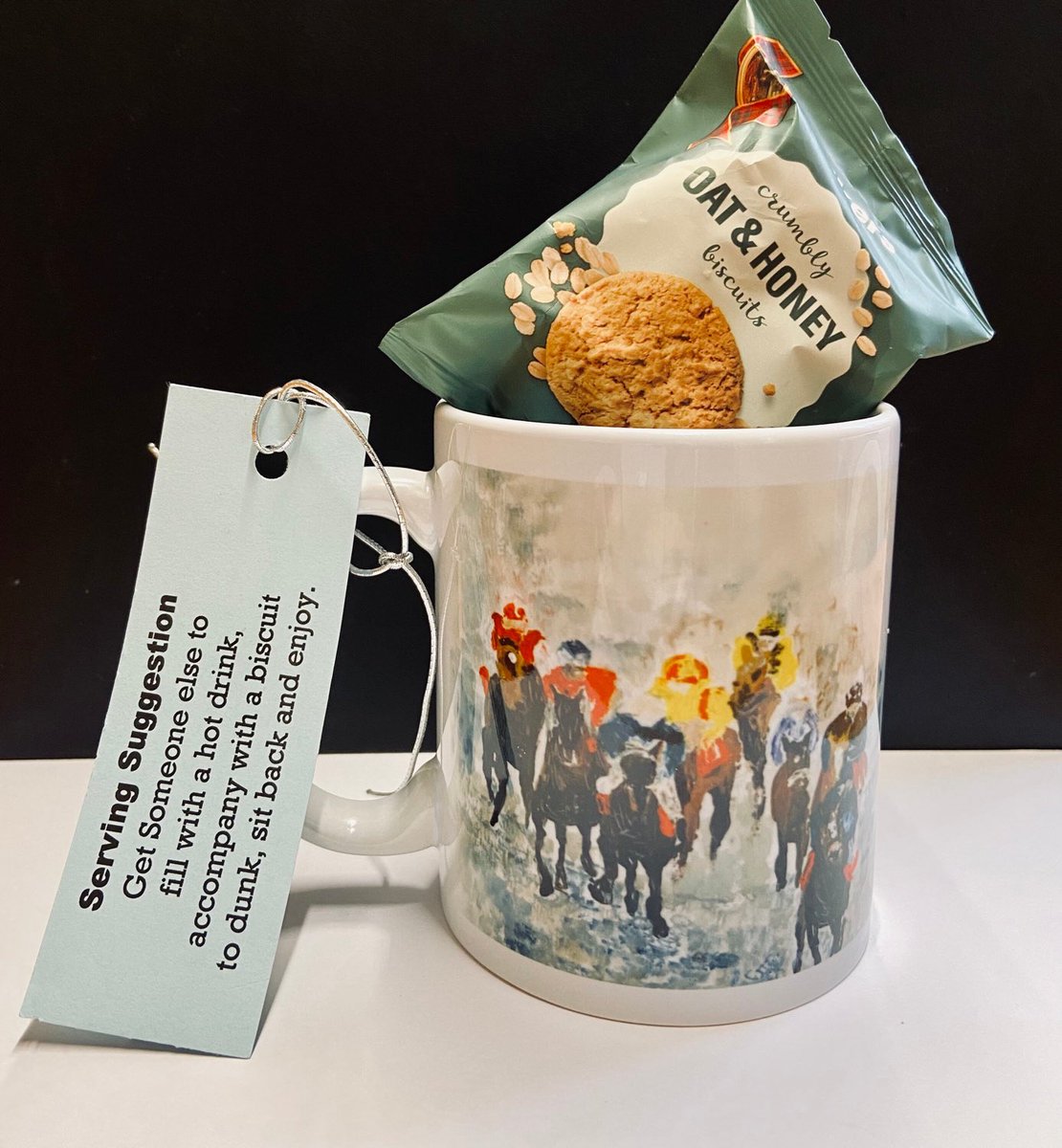 And there off!
Horse Racing Coffee Mug
      etsy.me/3fX8vMP

For more unique gift ideas visit my Etsy shop GranvilleStudio.Etsy.com
The artwork used is produced by myself and my Mam #OwstonArt

#HorseRacing #mhhsbd #shopearly #ChristmasGiftIdea #etsyuk #firsttmaster
