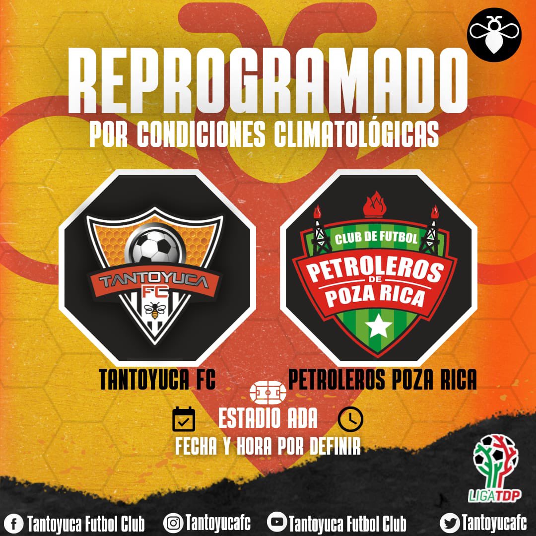 Pronto sabremos la fecha! De la re programación suspendido por las condiciones climatológicas 🌧 🌧