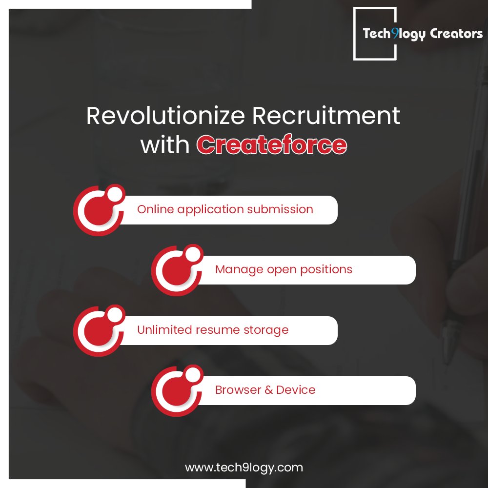 t9lcreators's tweet photo. Recruitment is a tedious task when done following traditional routes.
Switch to Createforce & revolutionize recruitment by simplifying handling multiple open positions & resumes.
Click to know everything it offers- https://t.co/nB903ySD6q
#Tech9logyCreators #Createforce https://t.co/DBr4bvQL0P