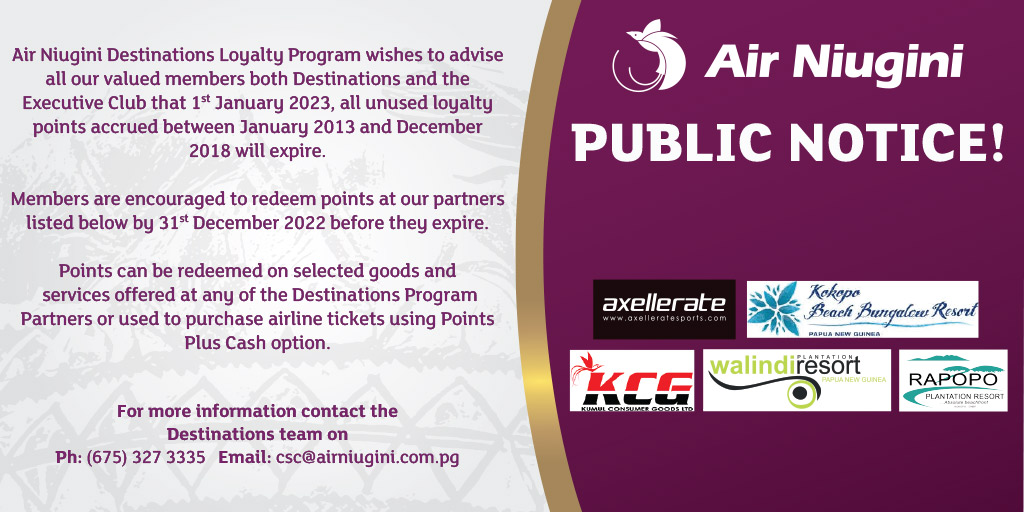 PXDLP's tweet photo. #pointsexpiry #destinations #loyaltypoints #px #airniugini #pxloyaltyprogram https://t.co/ssx3yj7cp4