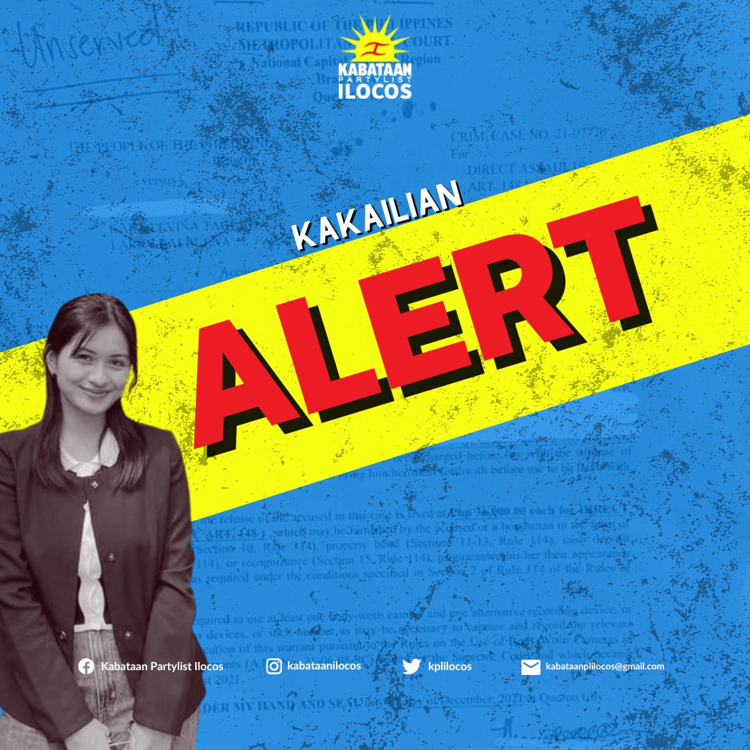 KPLIlocos's tweet photo. 📌KAKAILIAN ALERT!

#FreeKaraAndLarry
#FreeAllPoliticalPrisoners
#LabanKabataan
#TignayIlocandia

Read Full here: https://t.co/u1lEv2h8aW https://t.co/ppamE6PZjH