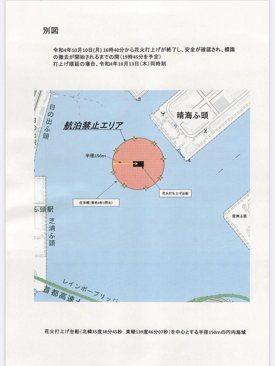 Birthrate_up's tweet photo. オープンしたばかりの晴海ふ頭公園の目の前で、今晩、花火が上がりますよ！！
#花火
#晴海 https://t.co/8YfvnxeJXQ