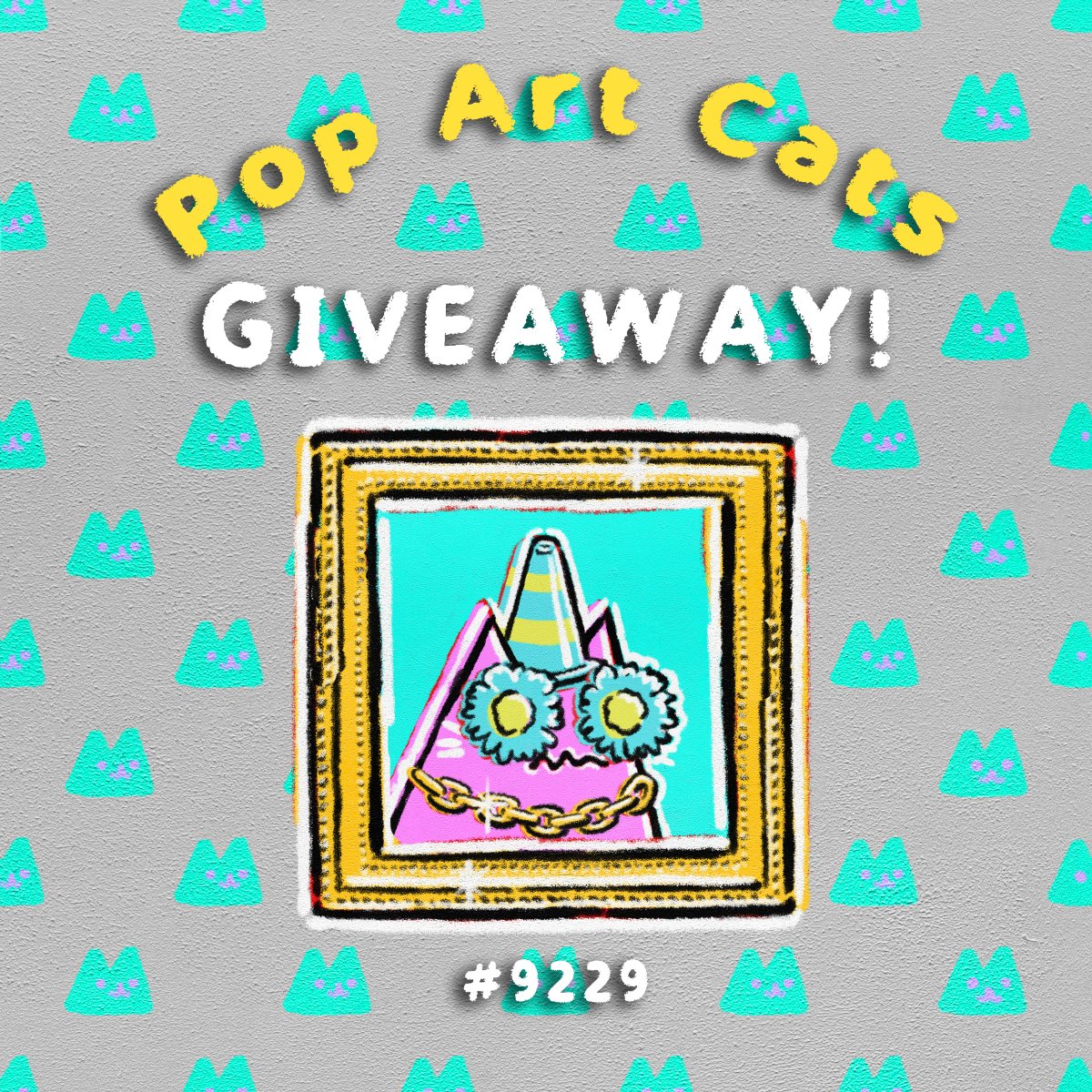 popcatsssss's tweet image. The #PopArtCats have ANOTHER #GIVEAWAY for you guys! 

🎉2 Winners! 
Winner 1 - #PAC #NFT #9229
Winner 2 - PHYSICAL NFT painting by @mattchessco 

Head over to our discord for DETAILS!
discord.gg/w6uAPTEf