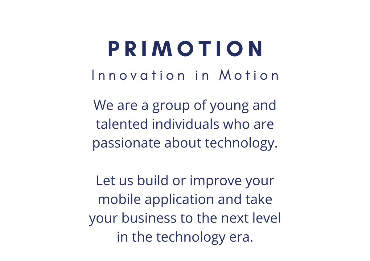 Primotion tweet media