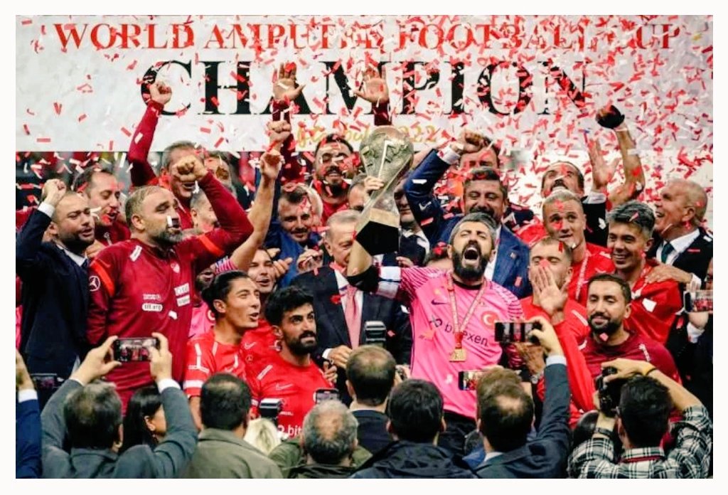 avsader's tweet photo. Dünya Şampiyonu olan @amputemilli futbol takımımızı kutluyor, canı gönülden tebrik ediyoruz. Teşekkürler. https://t.co/gGANHop3mN