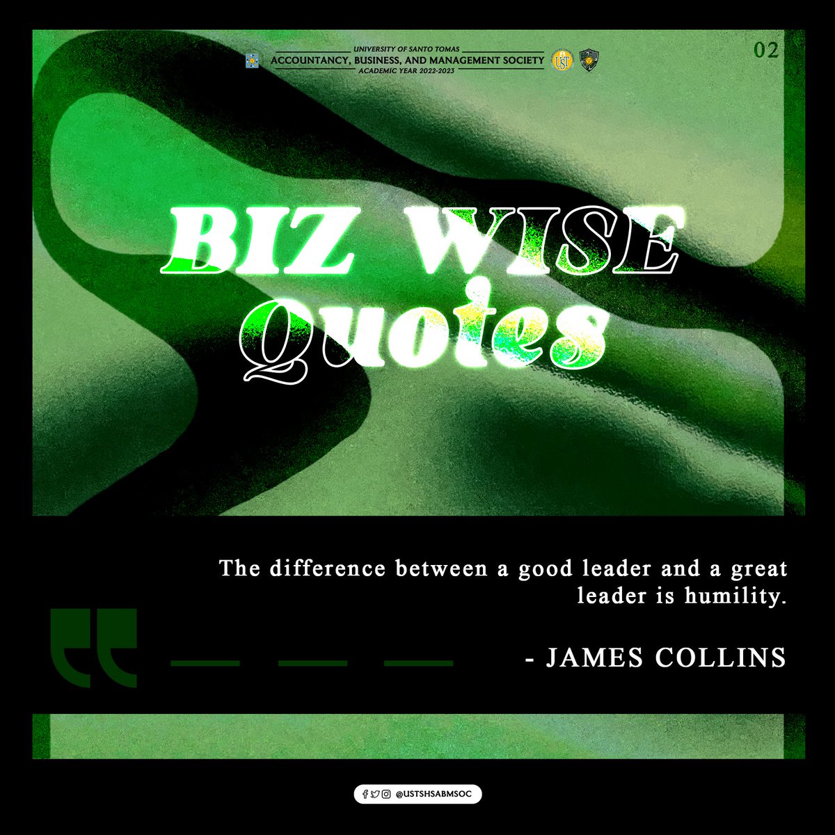 ustshsbesoc's tweet photo. We bet you’ve got that calamansi scores already!

Start your week right with this Biz Quote by James Collins! 😎 https://t.co/S28t1YaK6L