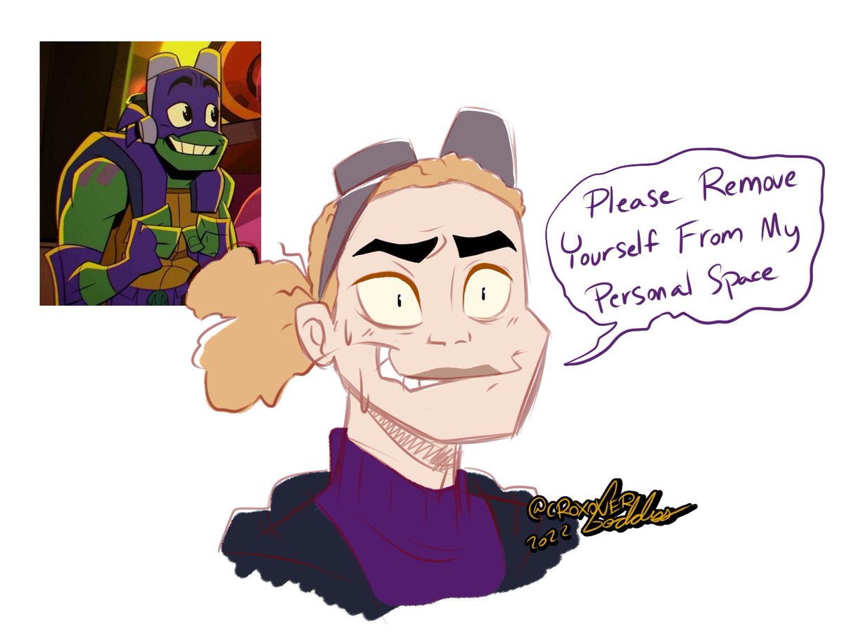 Purple but make him HUMAN
#rottmnt 