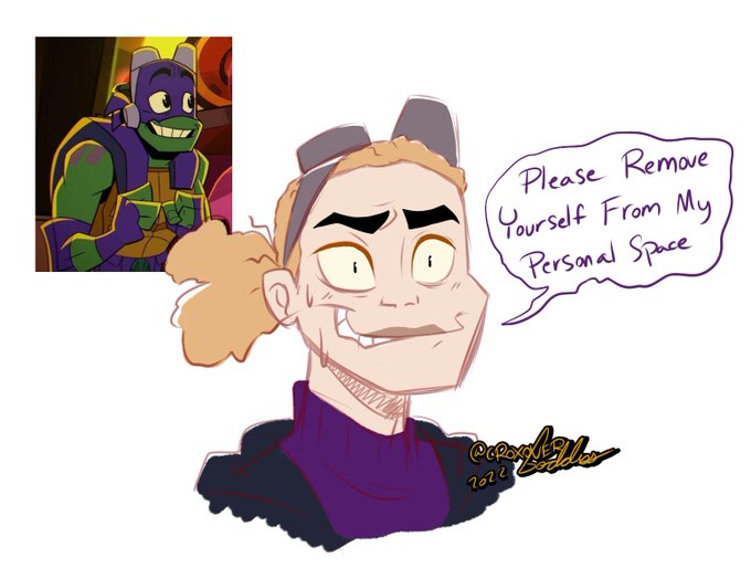 Purple but make him HUMAN
#rottmnt 