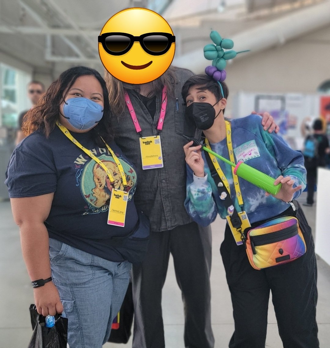 imjennslens's tweet image. The Sharps! What a treat I got to see you everyday at con. What an honor it is to call you 2 friends. I&apos;m so grateful for y&apos;all and continue to spread all the balloon joy and chaos on the platform.