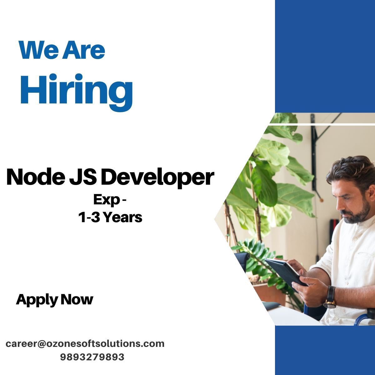 #Urgent Hiring for Node JS Developer

#hiring #Immediatejoiner #nodejs #nodejsdeveloper