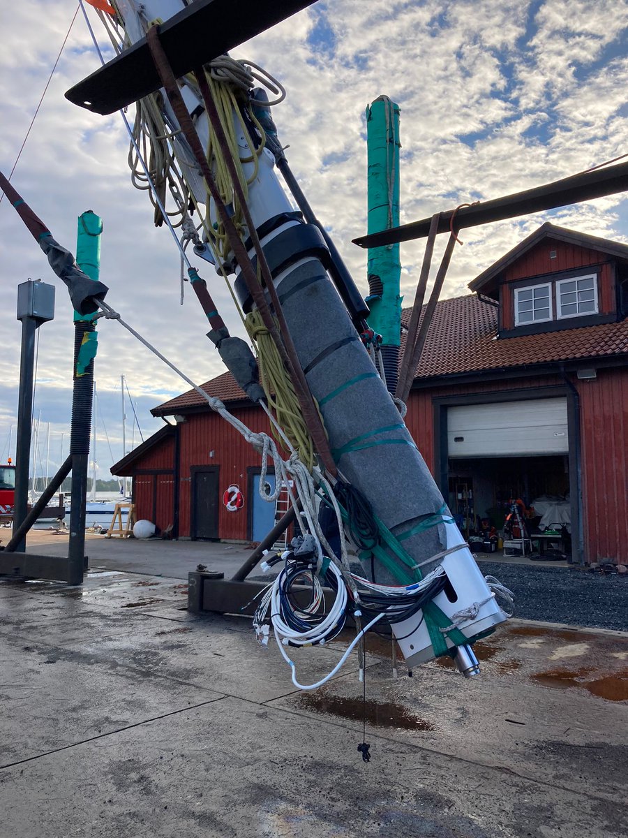 RSBRigging's tweet photo. Meanwhile up in Northern Europe, Mark has been with Spirit Yachts built Gaia and her wonderful crew, prepping to pull, unstepping, and stripping the rig, ready for her winter works and maintenance to begin.
#spirityachts #gaia #rigpull #worldsbestyachtriggers #sailingyacht https://t.co/WcXY7L74HP