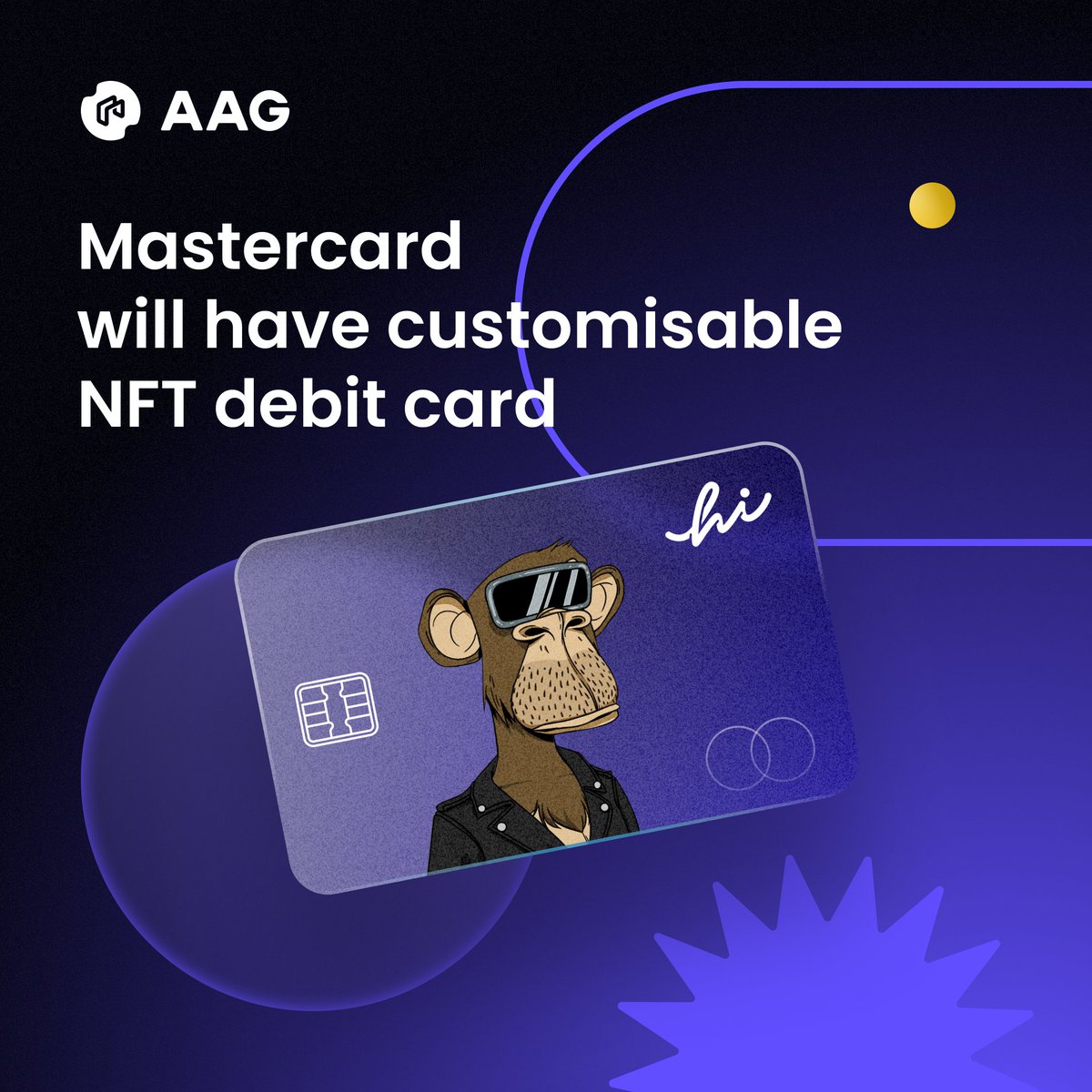 SaakuruGames's tweet photo. 💳 Mastercard the global card company will now have NFT debit cards with the owner's NFT stamped.
👉Visit our Discord and keep in touch with our community, the link is: https://t.co/rvorU5jl3n
#AAG #AAGCommunity #Mastercad #NFT #Crypto https://t.co/kSOtbY2FHD