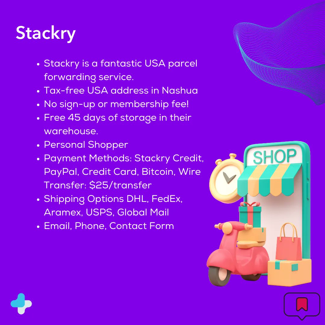 TechVise's tweet photo. Stackry is a fantastic and highly recommended USA parcel forwarding service. They provide a tax-free USA address in Nashua with no sign-up or membership fee! You get free 45 days of storage in their warehouse.
#parcelforward #Techvise https://t.co/6eIXL5hsL5