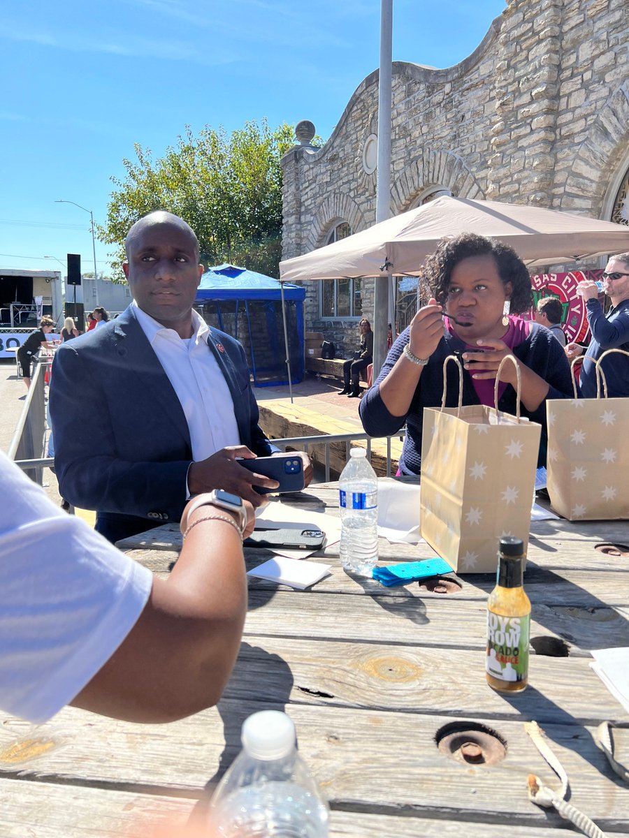 storyforkc's tweet photo. #GumboFest was a huge success!  Got a chance to judge some amazing recipes and judge with our Mayor Q, Melissa Robinson, Sen. Barbara Washington and Crissy Dastrup.  #theprospectkc #storyforkc #2000vine https://t.co/eL3Si7DRYZ