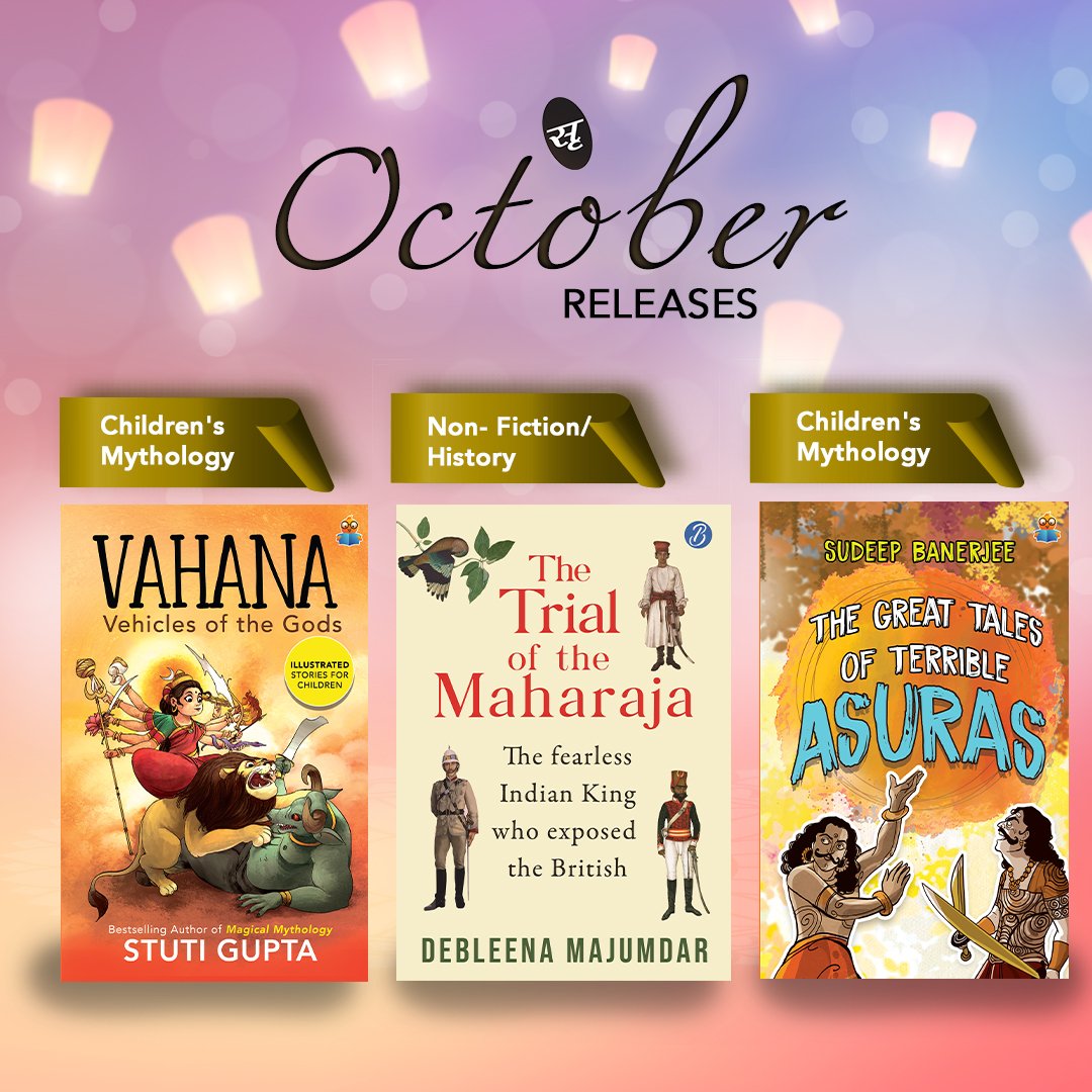 Srishti Publishers (@srishtipub) on Twitter photo Enjoy this festive season with great new books.
.
.
#NewRelease #SrishtiPublishers #newbooks #history #nonfiction #mythology #kids #childrensbooks #booksforkids #books <a href="/DebleenaR/">Debleena Majumdar</a> <a href="/StutiSGupta/">Stuti Sharma Gupta</a> <a href="/SankuSudeep/">SudeepBanerjee</a> Enjoy this festive season with great new books.
.
.
#NewRelease #SrishtiPublishers #newbooks #history #nonfiction #mythology #kids #childrensbooks #booksforkids #books <a href="/DebleenaR/">Debleena Majumdar</a> <a href="/StutiSGupta/">Stuti Sharma Gupta</a> <a href="/SankuSudeep/">SudeepBanerjee</a>