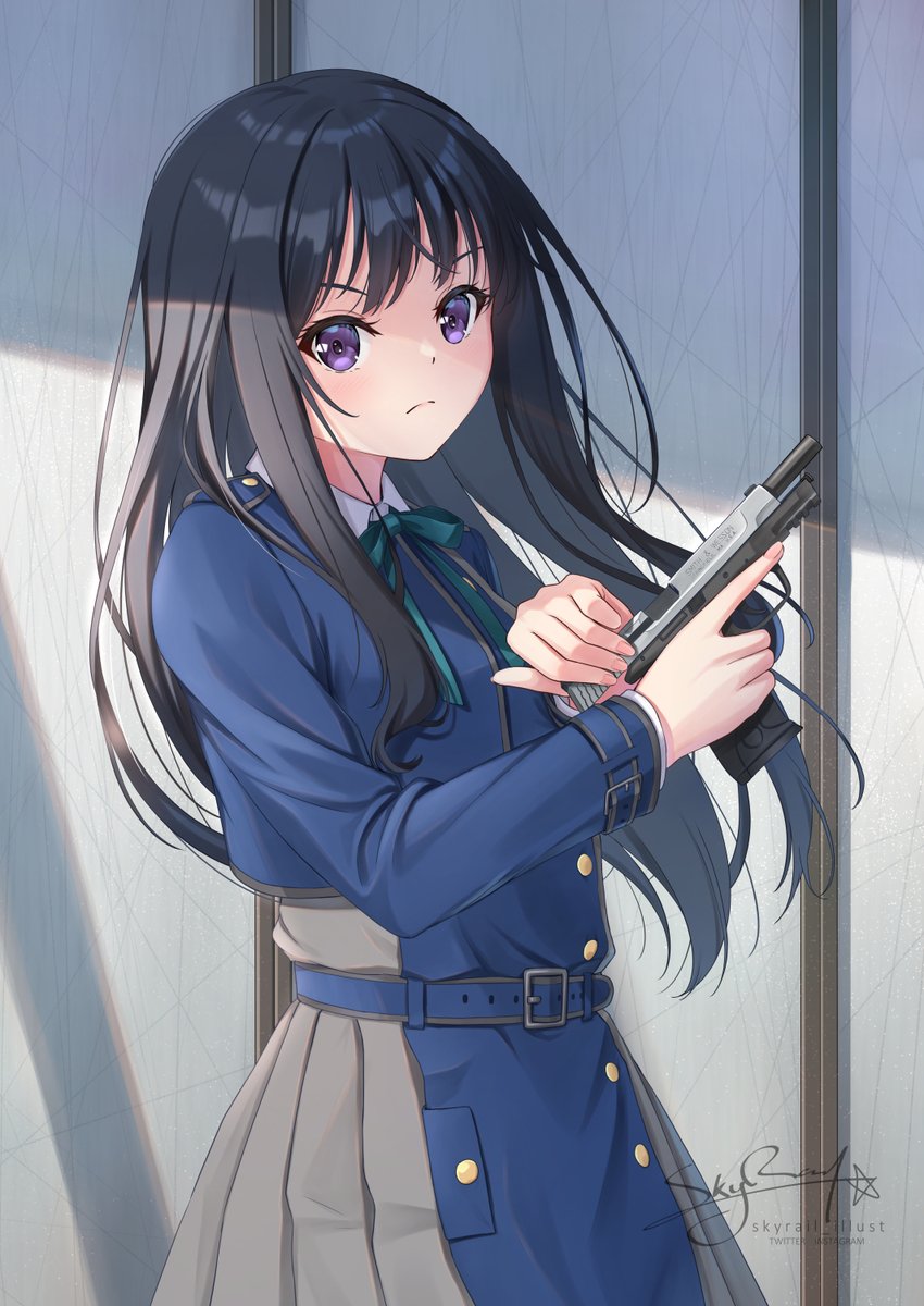 井ノ上たきな 「たきな#リコリス・リコイル#リコリコ 」|スカイレールのイラスト