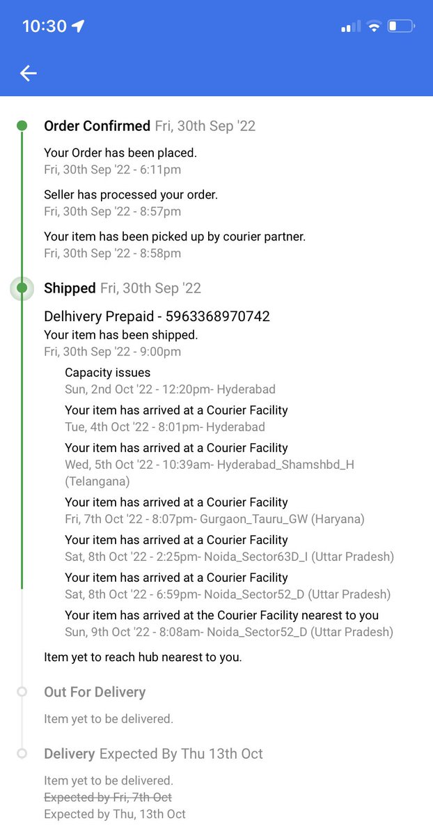 Karan18245706's tweet photo. I never knew Flipkart takes more than ten days to deliver the product. I ordered on 30th September, initially, the delivery date was the 7th of October but nothing till now.
@flipkartsupport @Flipkart https://t.co/KjeDMaI790