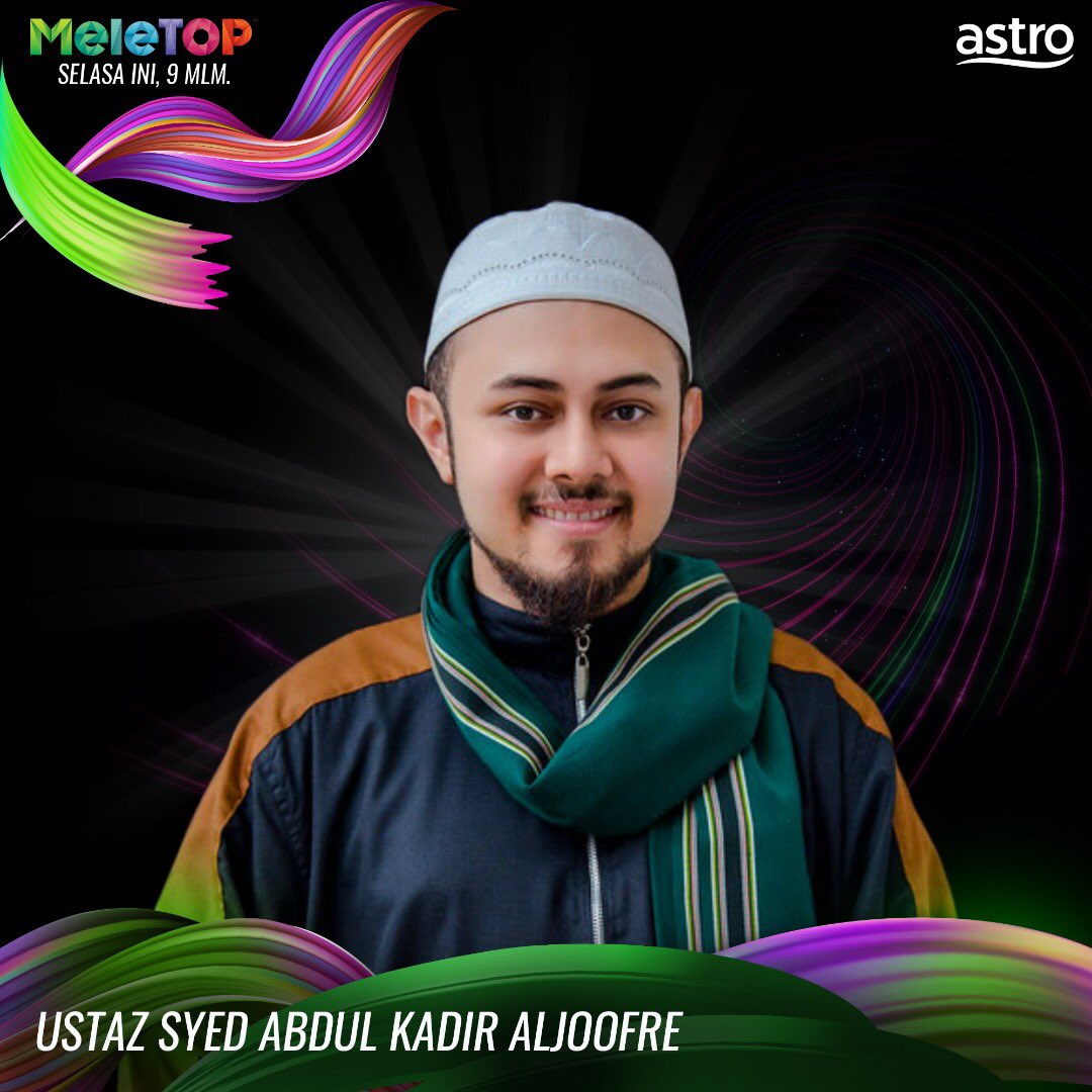 MeleTOP #MeleTOP (@mymeletop) on Twitter photo Guys min nak perkenaltetamu MeleTOP minggu ni. Kita ada ustaz <a href="/syedkadir/">Ustaz Syed Abdul Kadir Aljoofre</a> tauuu!
Saksikan MeleTOP, Selasa ini, 9.00 malam , di Astro Ria dan Strim di Astro GO! Guys min nak perkenaltetamu MeleTOP minggu ni. Kita ada ustaz <a href="/syedkadir/">Ustaz Syed Abdul Kadir Aljoofre</a> tauuu!
Saksikan MeleTOP, Selasa ini, 9.00 malam , di Astro Ria dan Strim di Astro GO!