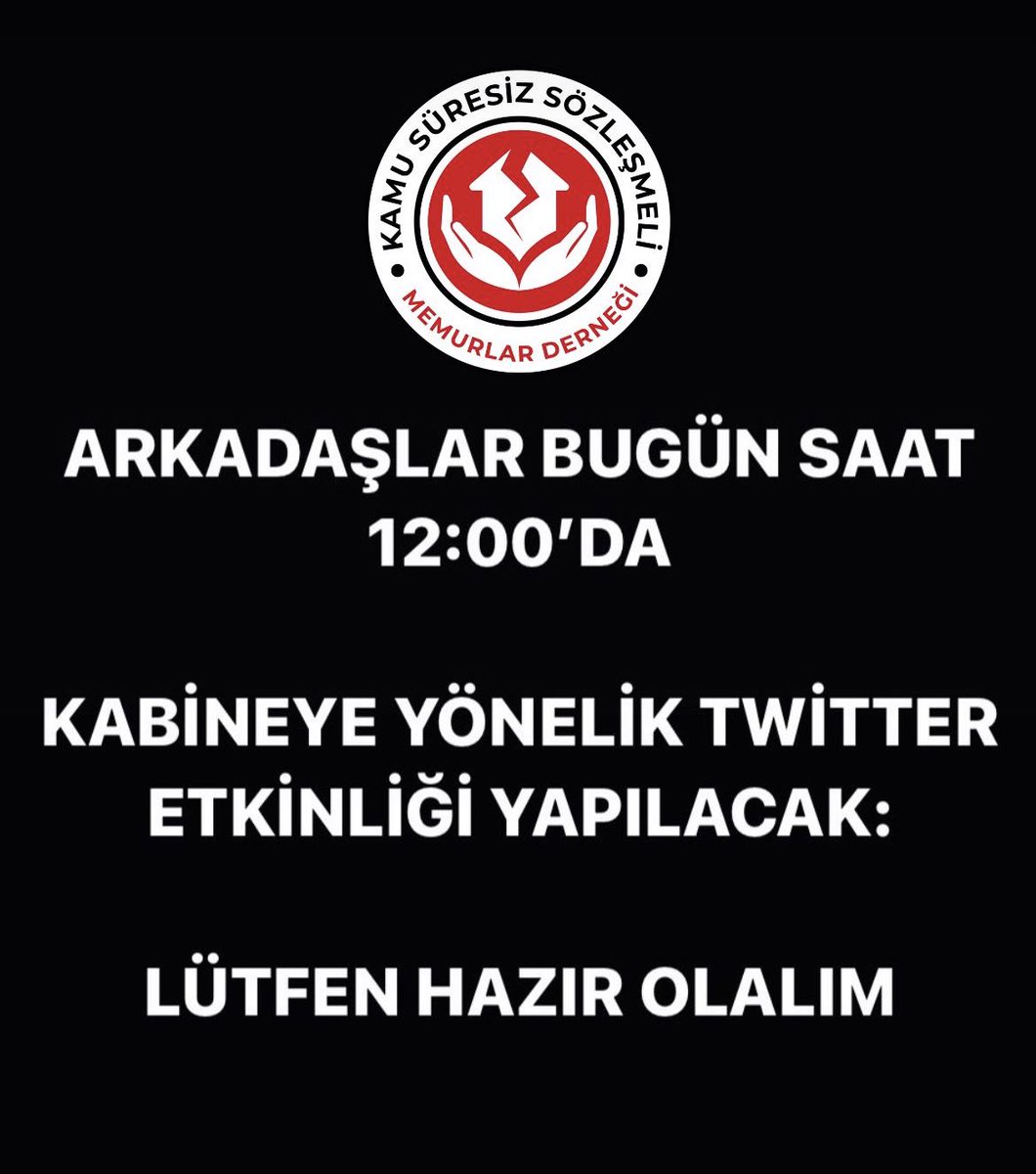 SÖZLEŞMELİ MEMUR ARKADAŞLARIM:
ETKİNLİĞE TAM KATILIM BEKLİYORUZ