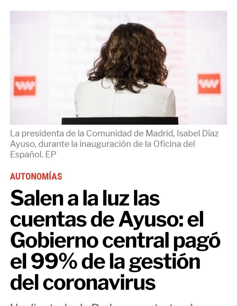 lyuva26's tweet image. Mientras ella malgastaba el dinero en el #Zendal