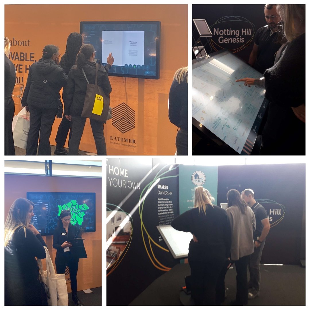 quintessenceltd's tweet photo. Another @ldnhomeshow ticked off ✔️ It was a pleasure to support Latimer (@Clarion_Group) and @weareNHGSales with interactive presentations to showcase their developments to home-buyers!
#LondonHomeShow #London #PropertyEvents #MarTech #PropTech #InteractiveTechnology #Innovation https://t.co/A78TOXBt8D