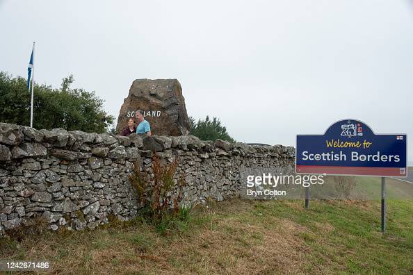Scotland - England Border Checks. The SNP reveal that the concept of border checks between Scotland - England would be discussed in the upcoming independence paper. My recent photo essay at Getty Images: bit.ly/3TeIyrd  © Copyright Bryn Colton
<a href="/GettyImages/">Getty Images</a>