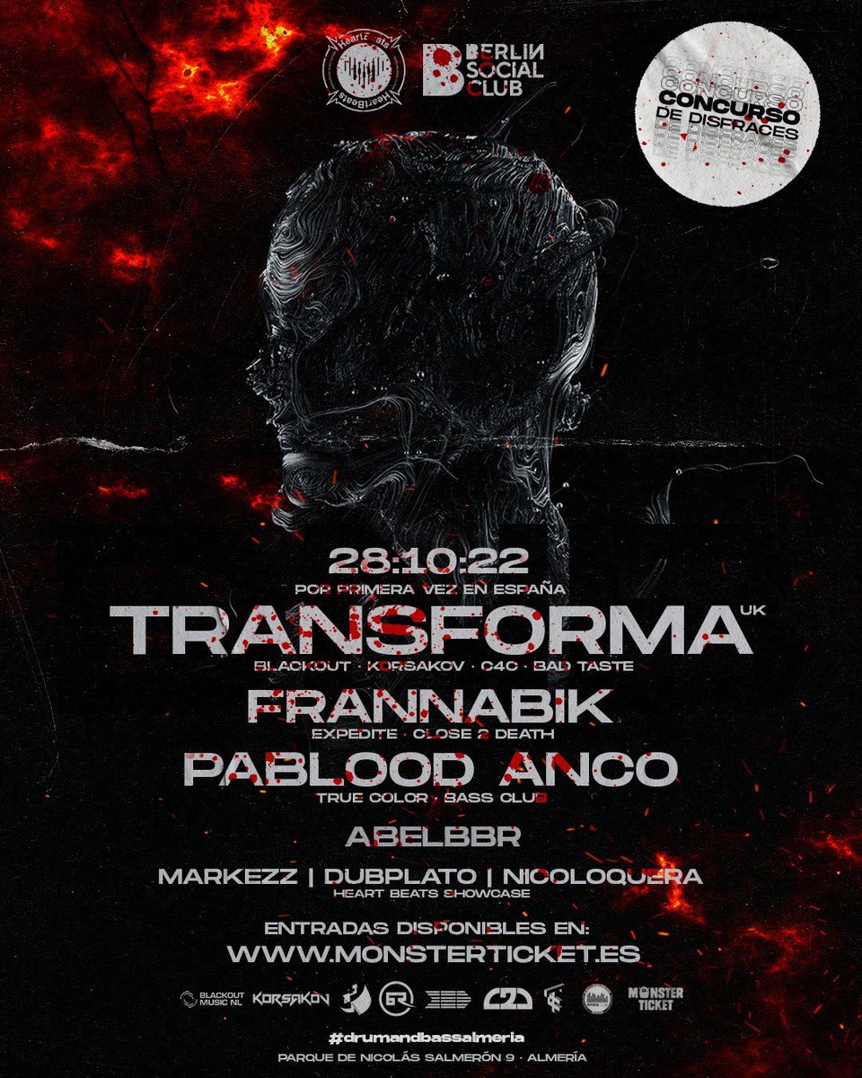 Almería Shitposting (@almshitposting) on Twitter photo Los compañeros de HEARBEATS MUSIC han trasladado su fiesta a la capital, concretamente a Berlin Social Club, el 28 de este mes tienes una cita con el DRUM N BASS #drumandbassalmeria <a href="/NiColoquera/">Nico Galvez</a> <a href="/Frannabik/">Frannabik</a> <a href="/PabloodAnco/">Pablood Anco</a> <a href="/AbelBBR/">BBRWAYNE</a> Los compañeros de HEARBEATS MUSIC han trasladado su fiesta a la capital, concretamente a Berlin Social Club, el 28 de este mes tienes una cita con el DRUM N BASS #drumandbassalmeria <a href="/NiColoquera/">Nico Galvez</a> <a href="/Frannabik/">Frannabik</a> <a href="/PabloodAnco/">Pablood Anco</a> <a href="/AbelBBR/">BBRWAYNE</a>