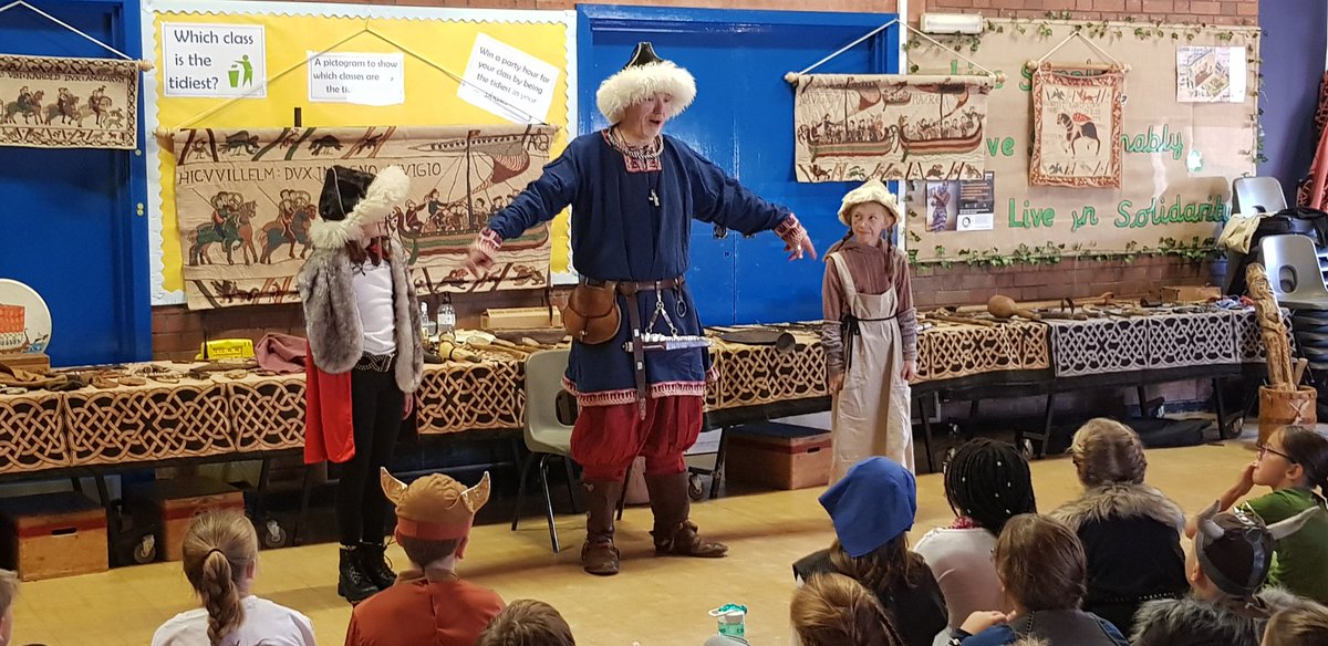 FedStMarys's tweet photo. Y5 are half way through their amazing Viking day. Lots of learning taking place, finding out about how all the artefacts were used. Some surprises discovered along the way. #VikingDay https://t.co/HvlMoakpzT