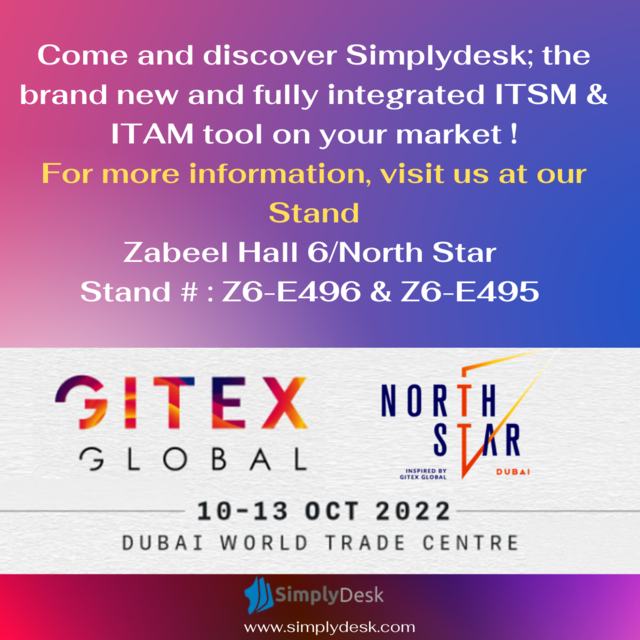 SimplyDesk's tweet photo. #Gitex2022
Simplydesk #GITEX2022 https://t.co/yiW5MtY168