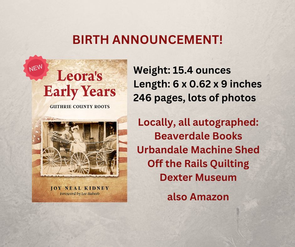 JoyNealKidney's tweet photo. #leorasearlyyears #guthriecountyroots #newbook #guthriecountyiowa #auduboncountyiowa #influenzapandemic #wwi #iowapioneers #mentalhealth #popcornking #ridingahorsetopianolessons #bloomfieldnebraska #santeesioux #keywestminnesota #turnofthecentury #stuartiowa #lizajanetrain https://t.co/ohqKfLnEFS