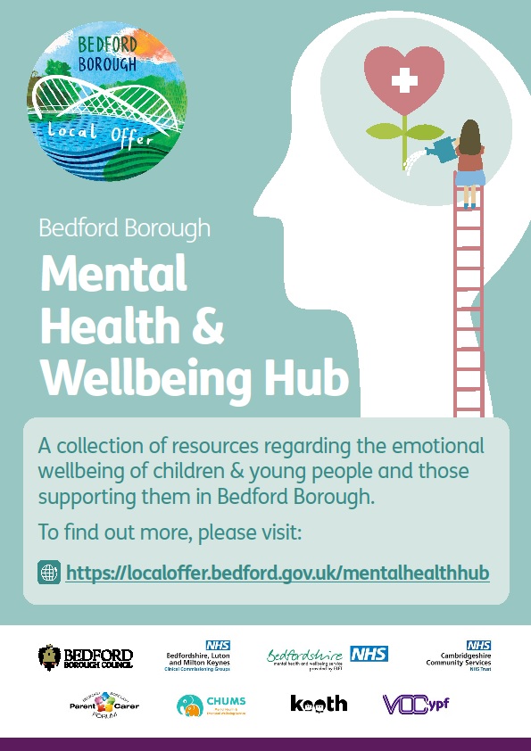 #WorldMentalHealthDay2022 Bedford Borough Local Offer mental health hub continues to raise awareness around mental health issues and signpost to mental health services in Bedford Borough Council Mayor Dave Hodgson Bedford Borough Early Help