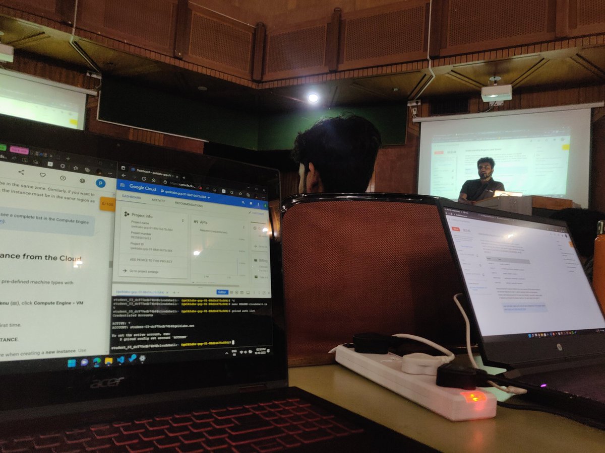 Parthbansal05's tweet photo. Attending GDG cloud study jam 1.0
#GDG @gdg_nd @imdigitalashish https://t.co/sQW9EVICR2