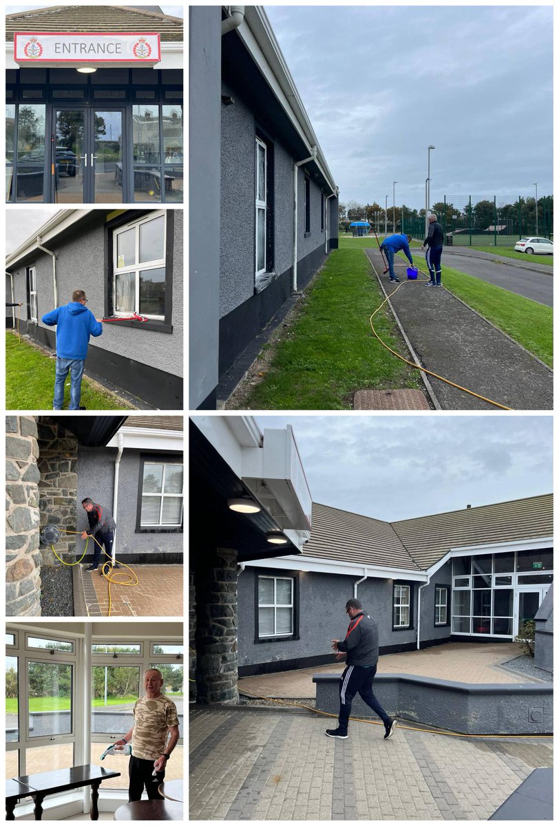 Massive thanks to all the lads from the ex servicemans Lodge in Ards who gave up their time and carried out voluntary man hours to support the new homeless centre for Beyond the Battlefield in Portavogie. Robert McCartney, Chairperson & Annemarie Hastings CEO