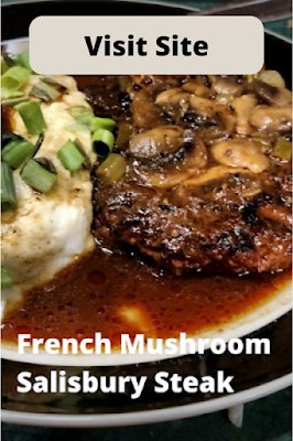 Recipes By Vance: 24. French Mushroom Salisbury Steak! recipesbyvance.blogspot.com/2021/03/french… #steak #dinner #foodblogger #recipes #foodporn #recipesbyvamce