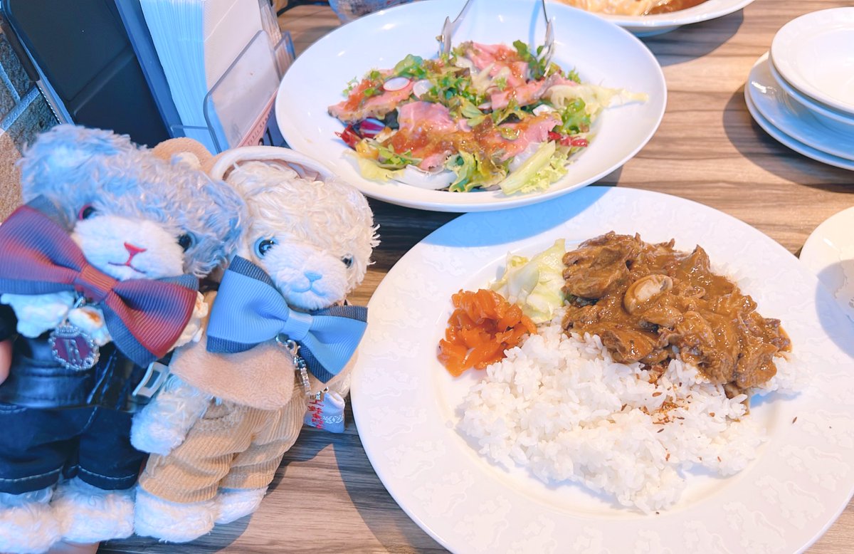 「銀座の肉サラダバカうますぎた 」|🍮現地全通🧁のイラスト