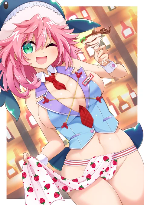 ありがたい事にフォロワー数が苺パンツになりましたので過去絵をちょっといじってみました 