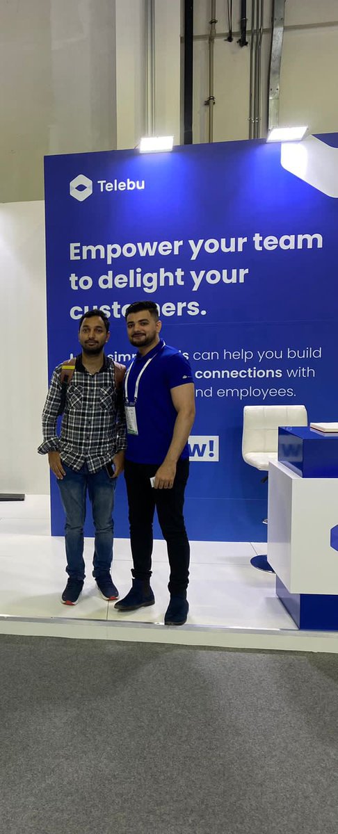wearetelebu's tweet photo. Thank you @emotech_ltd for visiting us. It was great to know about your business. See you around!
Visit the Telebu booth now at Za’abeel Hall 2 , #GITEX2022.
#HumanisingCommunication #GITEX #GITEXDubai #telebu https://t.co/OjggJAGpB4