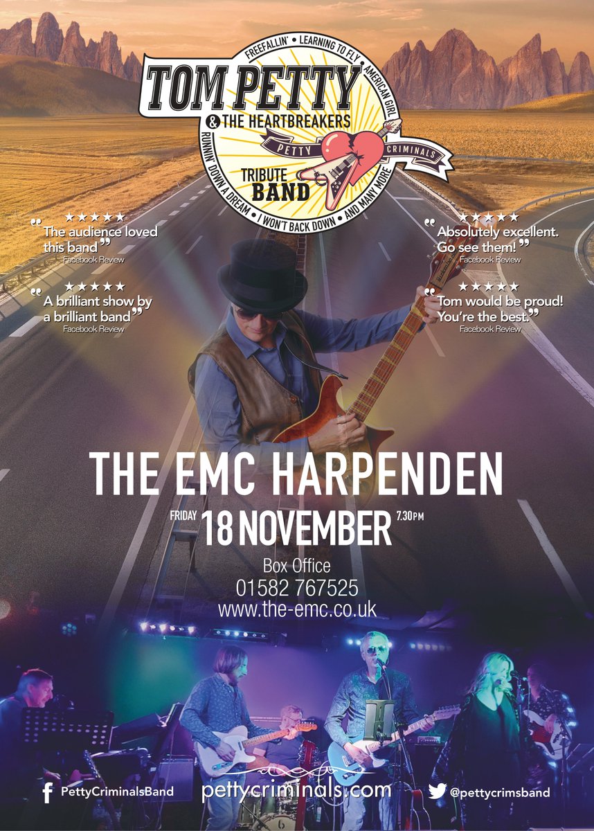 Top UK tribute to Tom Petty coming to the EMC Harpenden 18th November 2022 stalbanslife.co.uk/leisure/top-uk… via @Event listings and reviews for St. Albans and Hertfordshire