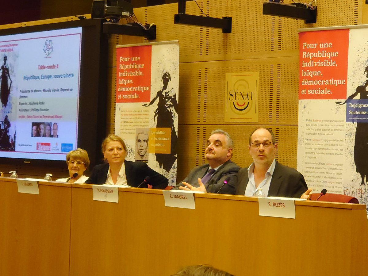emmanuelmaurel's tweet photo. Merci à @unitelaique &amp; @jpsakoun pour leur invitation aux #Raul2022 &amp; à @OuzouliasP qui nous ouvrait les portes de la salle Médicis du @Senat samedi. Débat intéressant sur « République, Europe, souveraineté » @StephaneRozes @ilanacicurelrem @PFoussier https://t.co/fl8J4ZaqfS